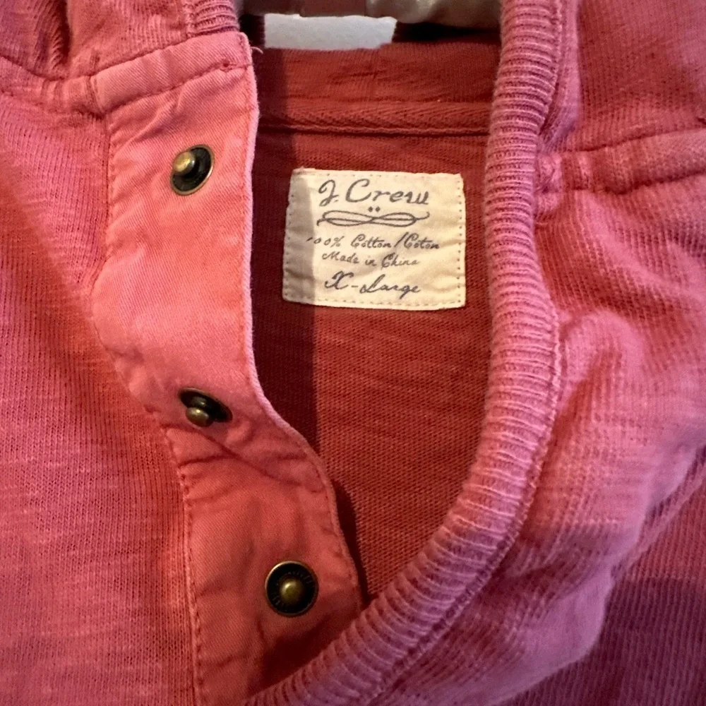 Y2K Men’s J. Crew Coral Lounge Laid Back Hoodie XL